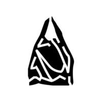 plastic bag glyph icon vector illustration