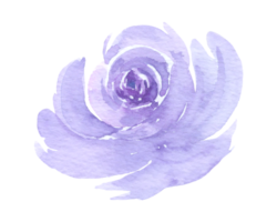 Violet Flower watercolor wedding flower png