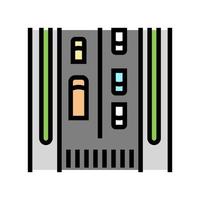 local street color icon vector illustration