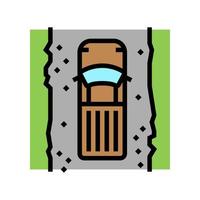 kankar road color icon vector illustration