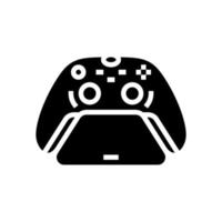 controller stand glyph icon vector illustration