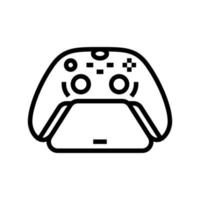 controller stand line icon vector illustration