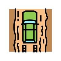 ilustración de vector de icono de color de carretera murram