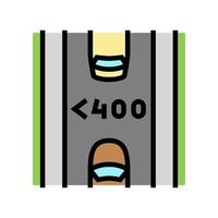 low traffic road color icon vector illustration