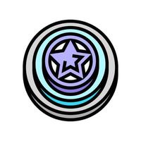 star video game progress award color icon vector illustration