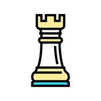 elephant chess color icon vector illustration