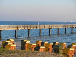 the beach of binz at the blatic sea photo