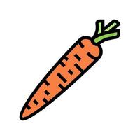 carrot vegetable color icon vector illustration