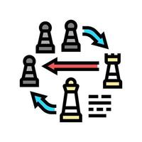 tactic business color icon vector illustration