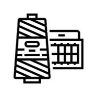 thread accessory line icon vector illustration