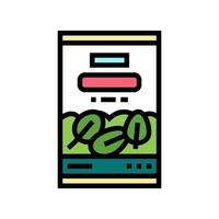 canned spinach container color icon vector illustration