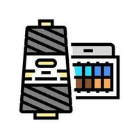 thread accessory color icon vector illustration