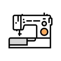 máquina de coser color icono vector ilustración