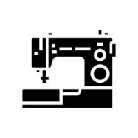 sewing machine glyph icon vector illustration