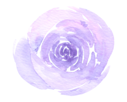 flor violeta flor de casamento em aquarela png