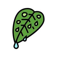 fresh leaf color icon vector illustration