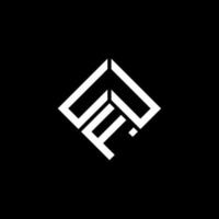 UUF letter logo design on black background. UUF creative initials letter logo concept. UUF letter design. vector