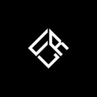 URL letter logo design on black background. URL creative initials letter logo concept. URL letter design. vector