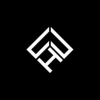UUH letter logo design on black background. UUH creative initials letter logo concept. UUH letter design. vector