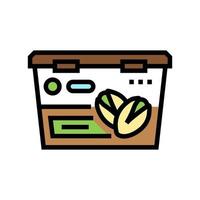 pistachio ice cream color icon vector illustration