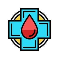 health blood color icon vector illustration