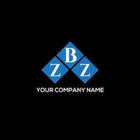 ZBZ letter logo design on BLACK background. ZBZ creative initials letter logo concept. ZBZ letter design. vector