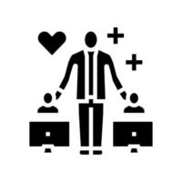 dating consultant online glyph icon vector illustration