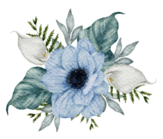 Blumenstrauß Aquarell Hochzeitsblume png