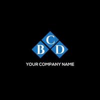 BCD letter logo design on BLACK background. BCD creative initials letter logo concept. BCD letter design. vector