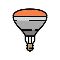 ray glow light bulb color icon vector illustration