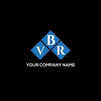 VBR letter logo design on BLACK background. VBR creative initials letter logo concept. VBR letter design. vector