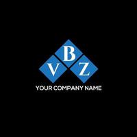 VBZ letter logo design on BLACK background. VBZ creative initials letter logo concept. VBZ letter design. vector