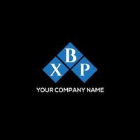 XBP letter logo design on BLACK background. XBP creative initials letter logo concept. XBP letter design. vector