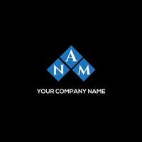 NAM letter logo design on BLACK background. NAM creative initials letter logo concept. NAM letter design. vector