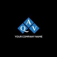 QAV letter logo design on BLACK background. QAV creative initials letter logo concept. QAV letter design. vector