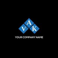 VAK letter logo design on BLACK background. VAK creative initials letter logo concept. VAK letter design. vector