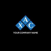 XAC letter logo design on BLACK background. XAC creative initials letter logo concept. XAC letter design. vector
