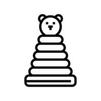 ring stacker line icon vector illustration