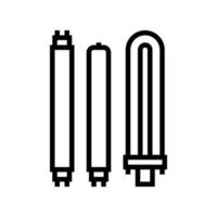 lamp light bulb line icon vector illustration