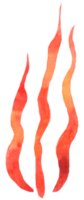 coral watercolor hand paint png