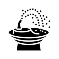 drinking fountain glyph icon vector illustration