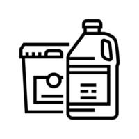 silicon resin thermoset line icon vector illustration