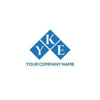 YKE letter design.YKE letter logo design on WHITE background. YKE creative initials letter logo concept. YKE letter design.YKE letter logo design on WHITE background. Y vector