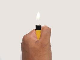 Picture of yellow lighter photo
