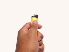 Picture of yellow lighter photo