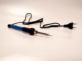 Close up shoot of soldering iron, a tool for soldering electrical components