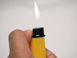 Picture of yellow lighter photo