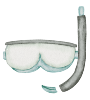 sommar akvarell element png