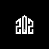 ZQZ letter design.ZQZ letter logo design on BLACK background. ZQZ creative initials letter logo concept. ZQZ letter design.ZQZ letter logo design on BLACK background. Z vector