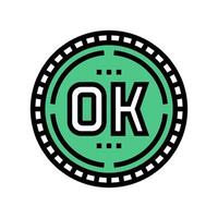 ok quality color icon vector illustration